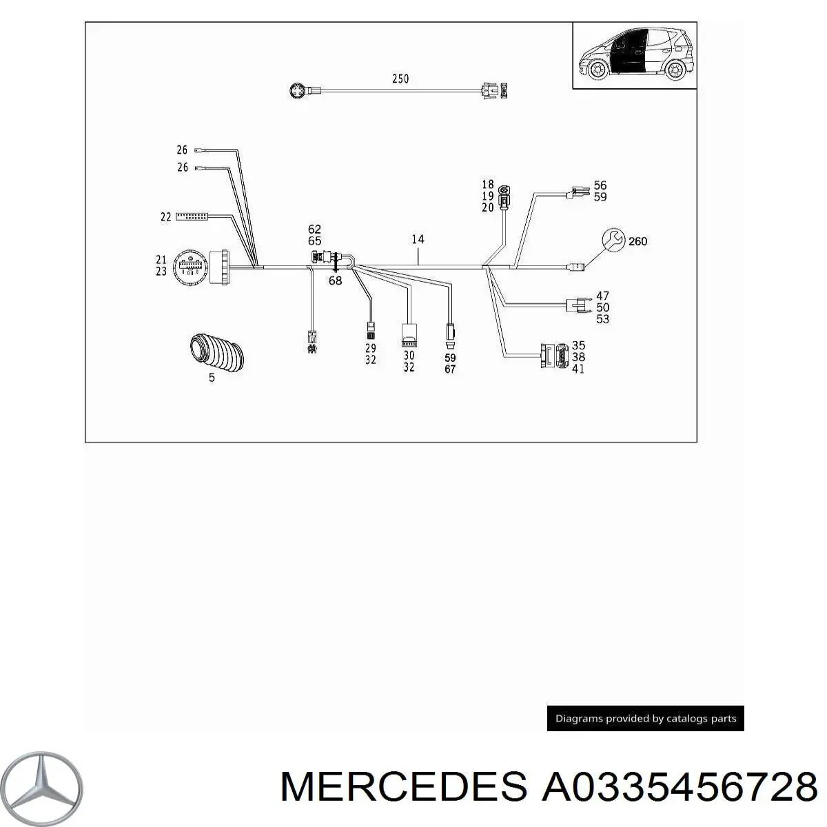  Mercedes A0335456728 precio, desde 7,17 EUR