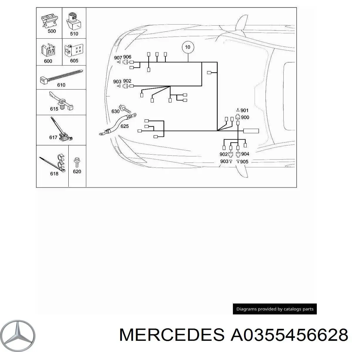 Mercedes A0355456628 precio, desde 4,43 EUR