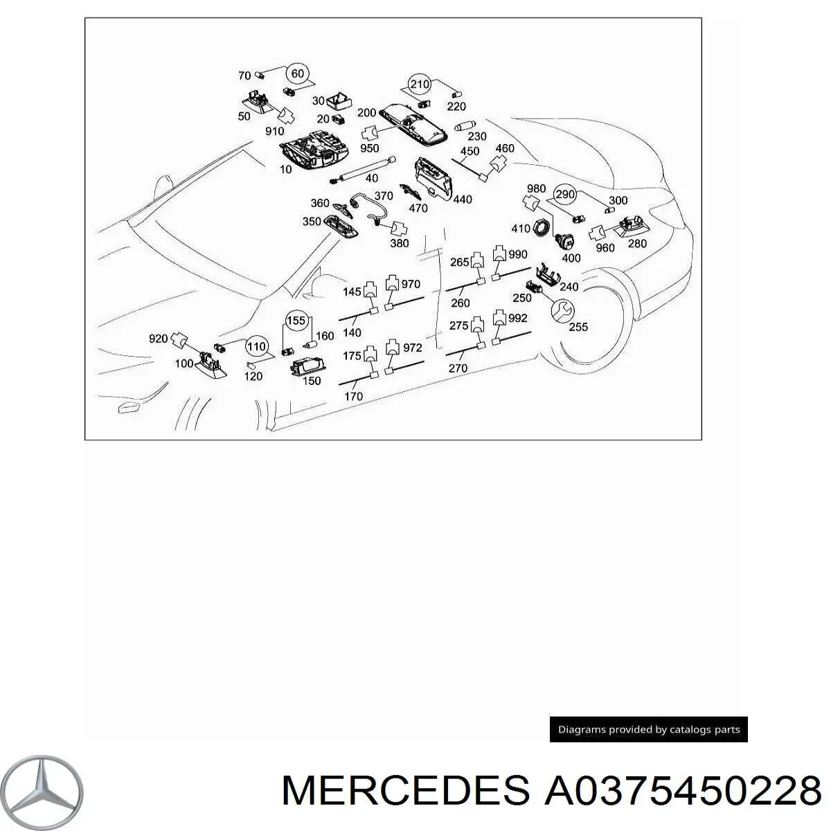  Mercedes A0375450228 precio, desde 6,78 EUR