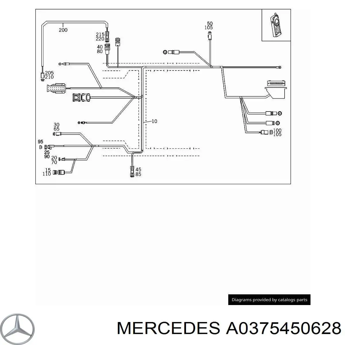  Mercedes A0375450628 precio, desde 1,97 EUR