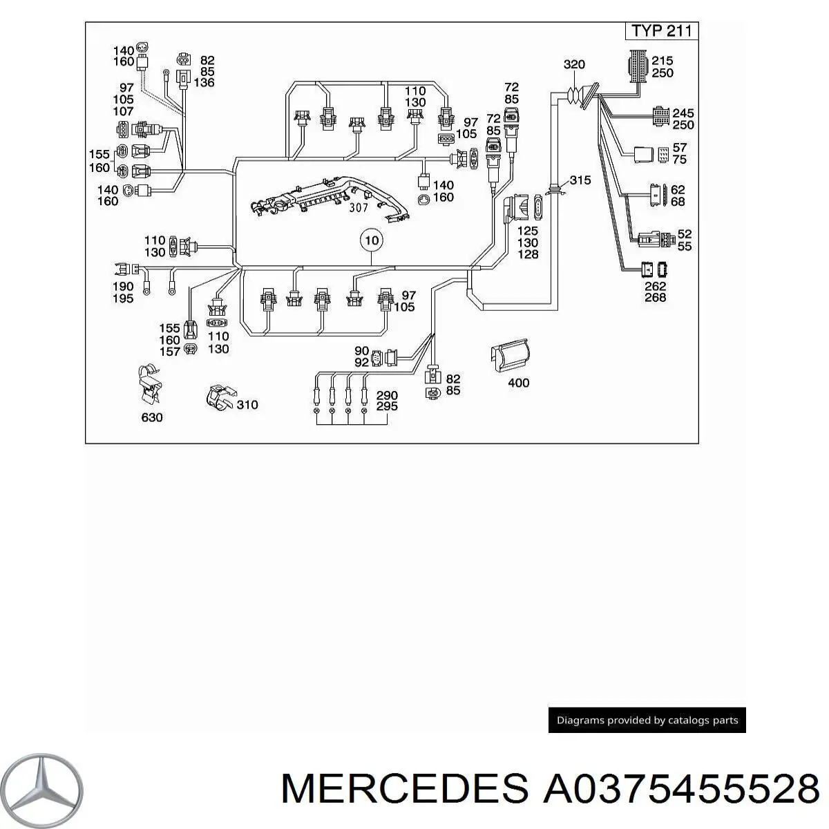  Mercedes A0375455528 precio, desde 13,82 EUR