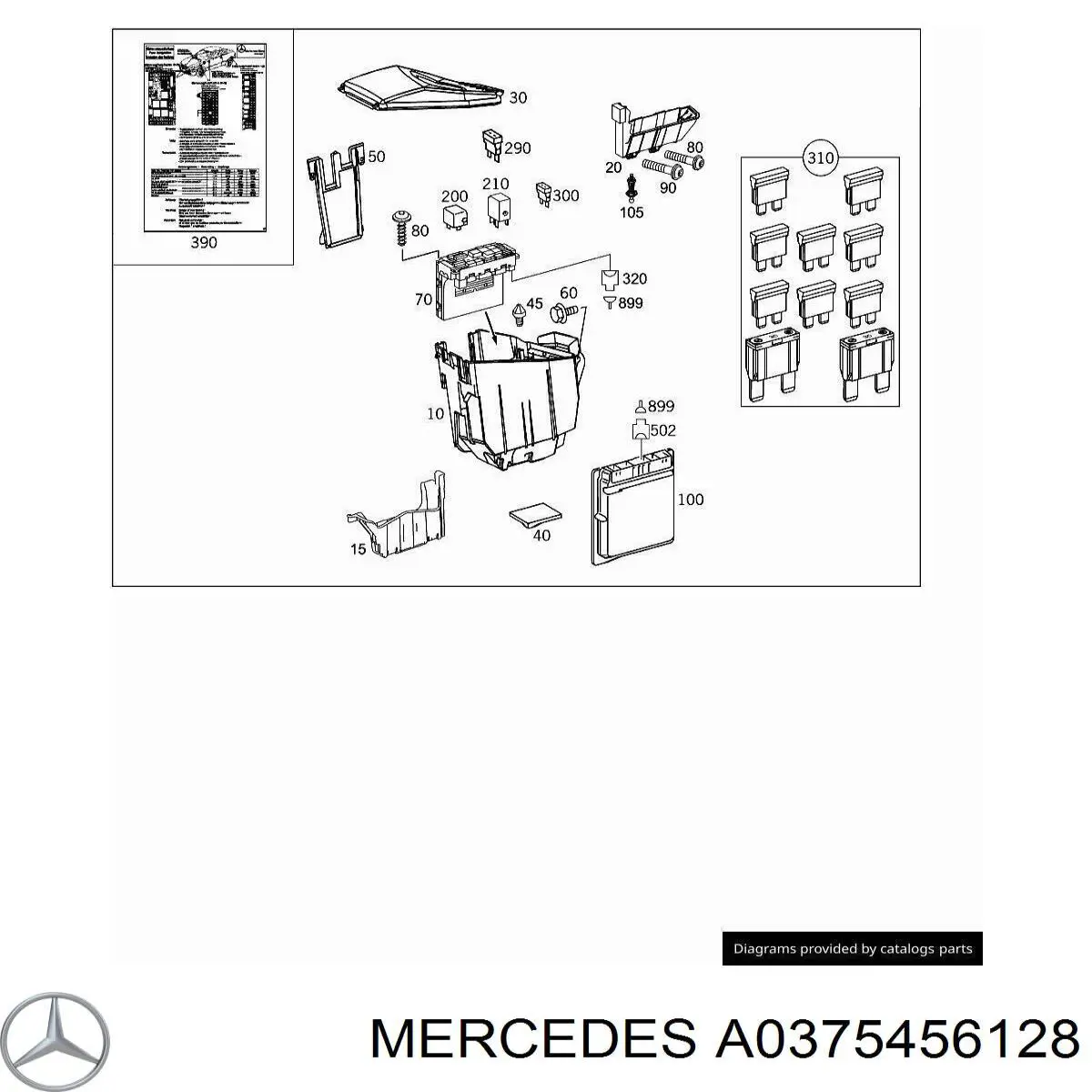  Mercedes A0375456128 precio, desde 8,74 EUR