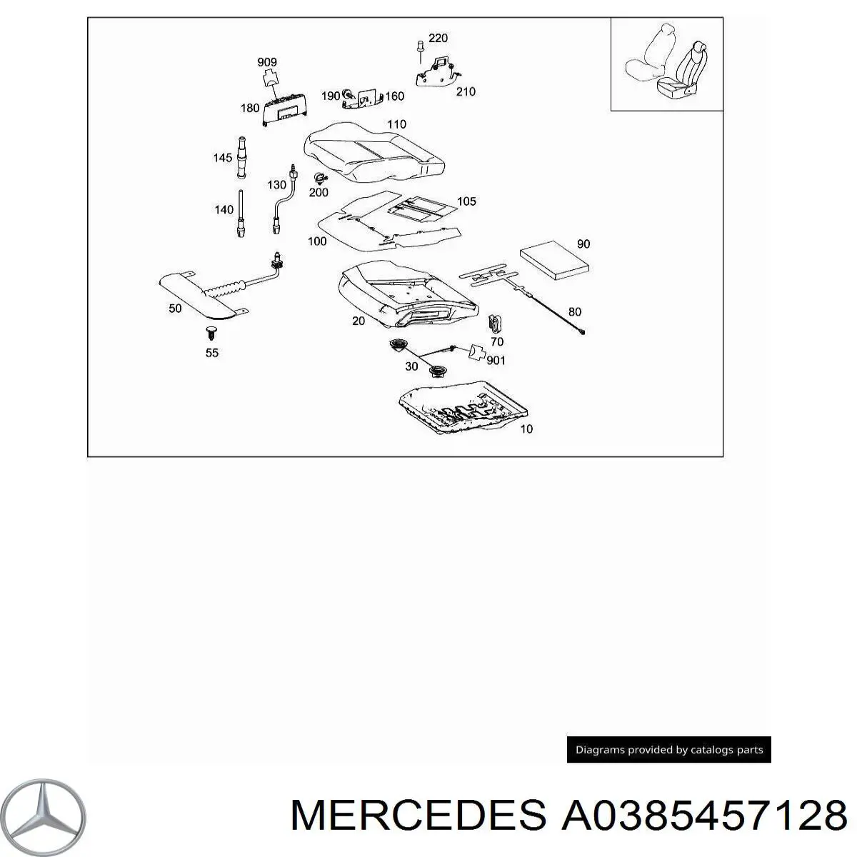  Mercedes A0385457128 precio, desde 14,88 EUR