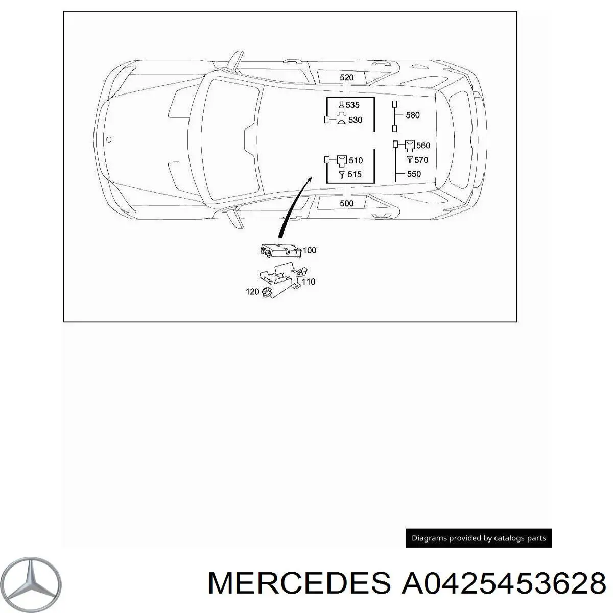 A0425453628 Mercedes 