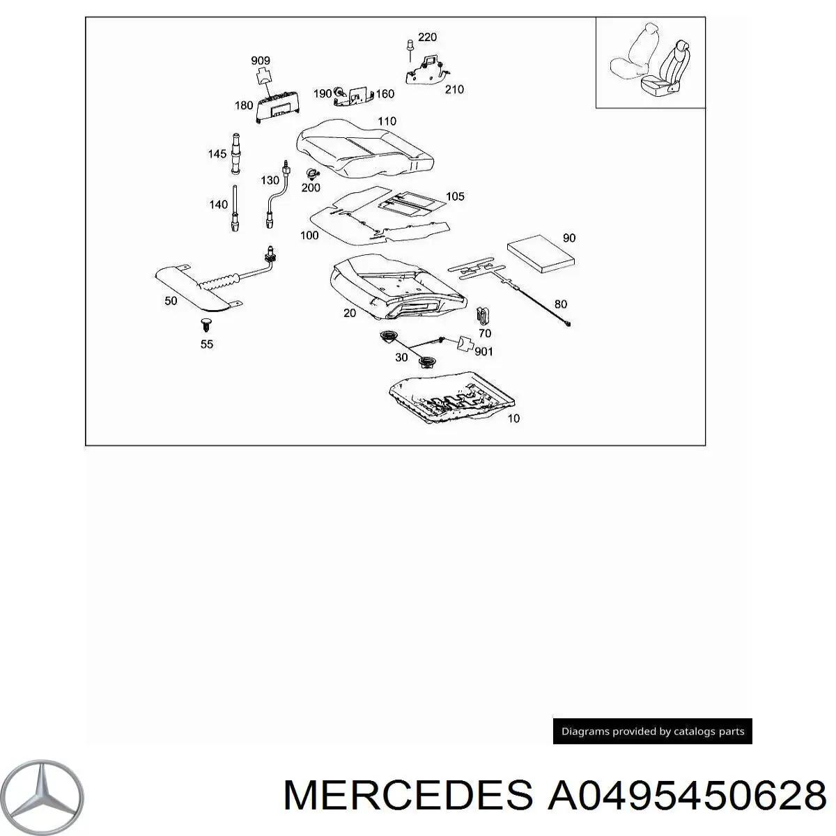  Mercedes A0495450628 precio, desde 6,08 EUR