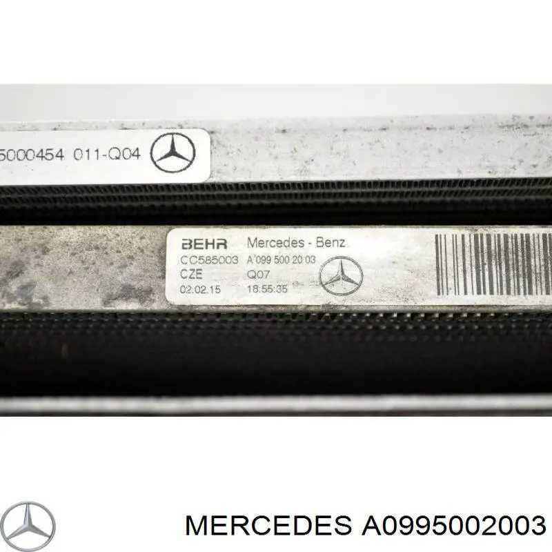 A0995002003 Mercedes radiador, refrigeración del motor adicional