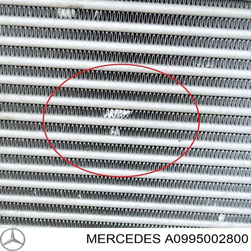 Enfriador de aire de admisión Mercedes A0995002800