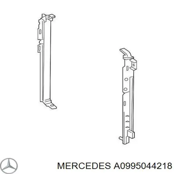 Comprar A0995044218 Mercedes Soporte derecho del radiador (panel de montaje para faros)