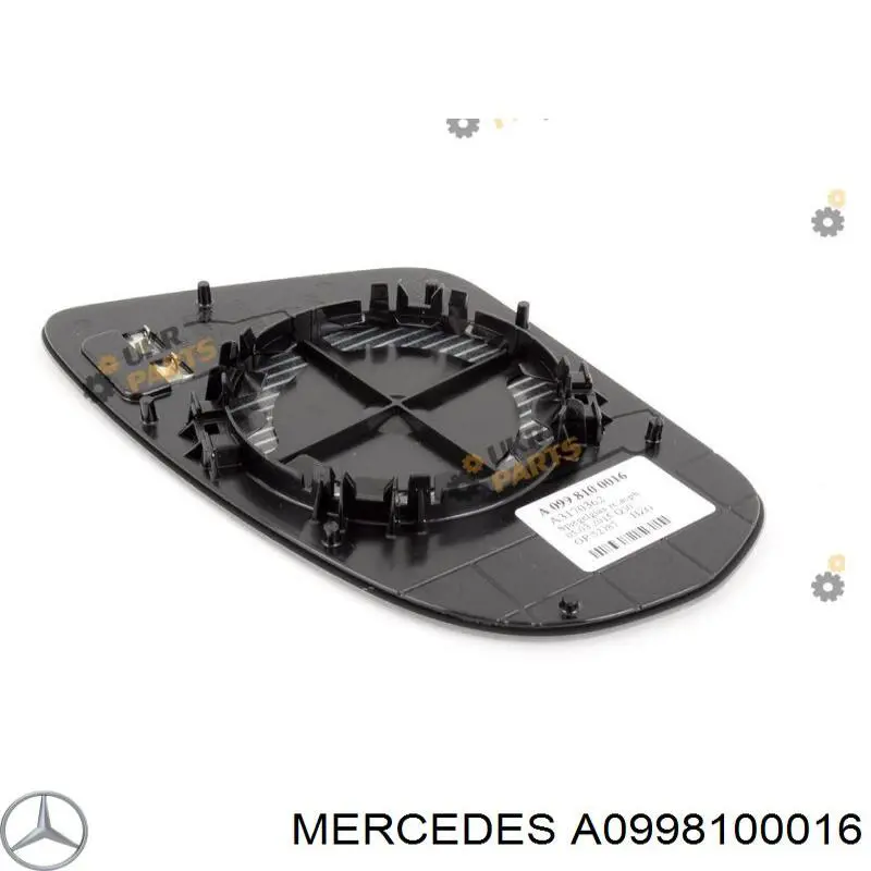 Cristal de espejo retrovisor derecho Mercedes A0998100016 precio, desde 42,20 EUR
