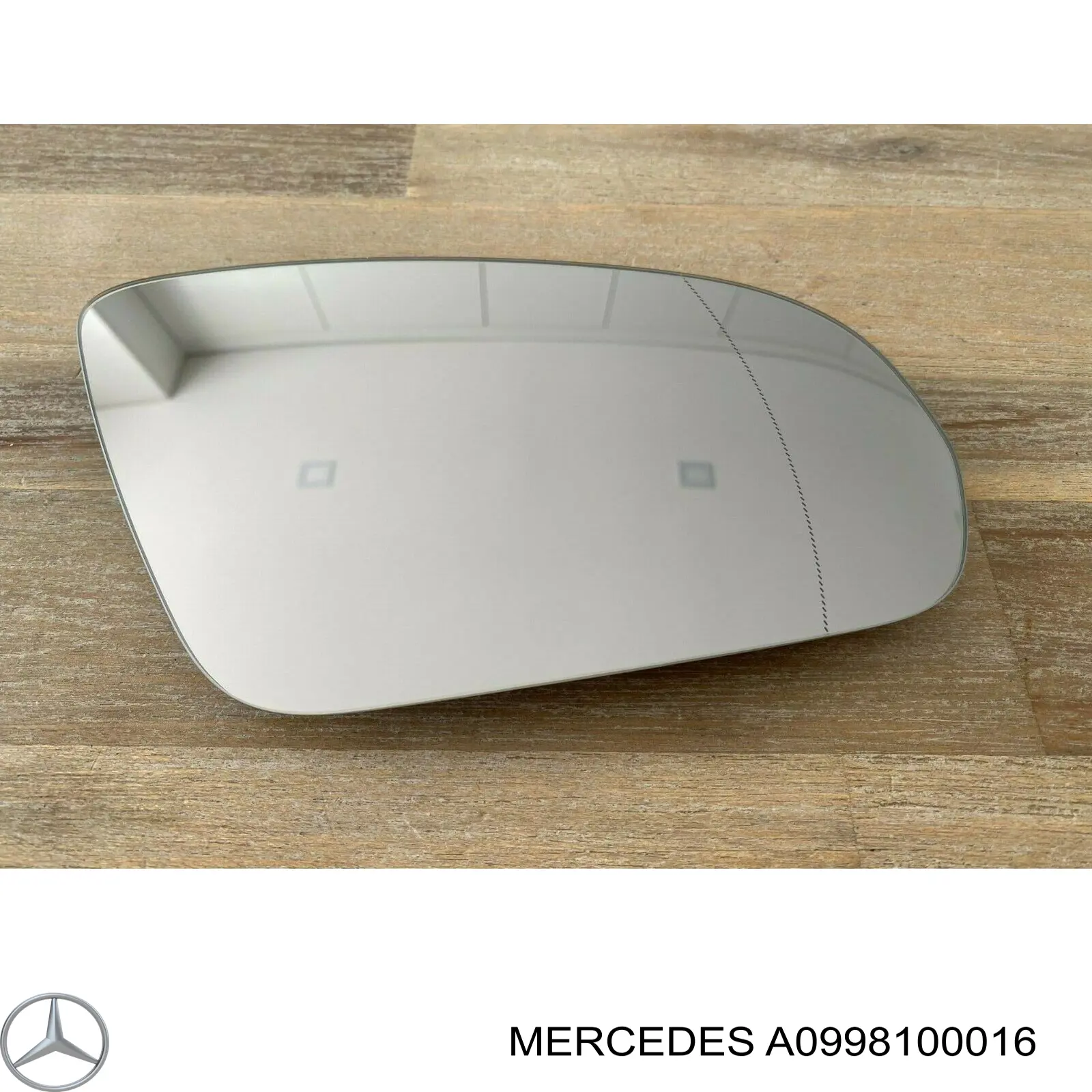 Comprar A0998100016 Mercedes Cristal de espejo retrovisor derecho