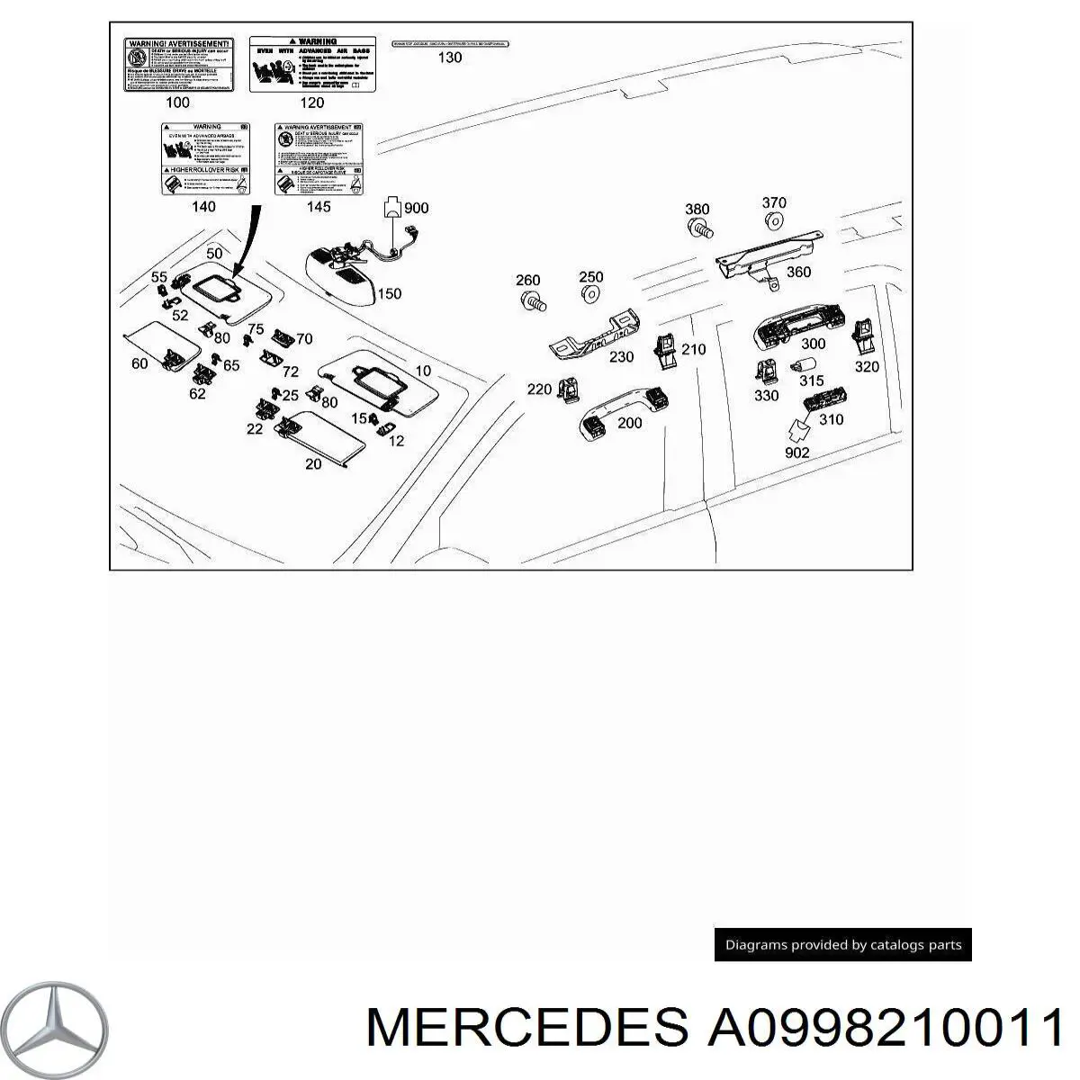  Mercedes A0998210011 precio, desde 45,01 EUR