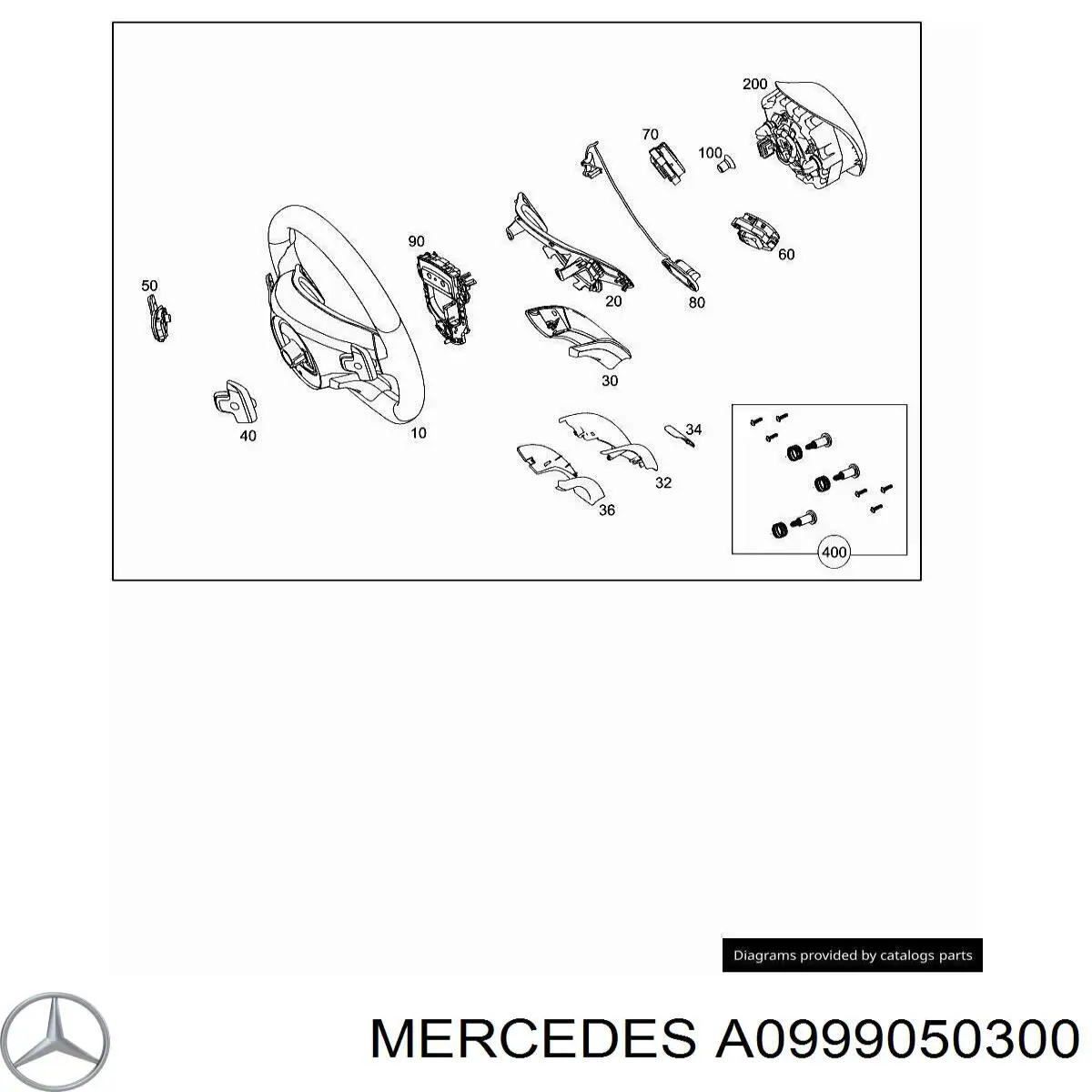 Módulo de interruptores del volante Mercedes A09990503009107 precio, desde 101,58 EUR