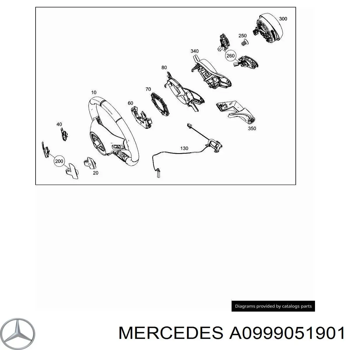 Módulo de interruptores del volante Mercedes A09990519019051 precio, desde 111,87 EUR