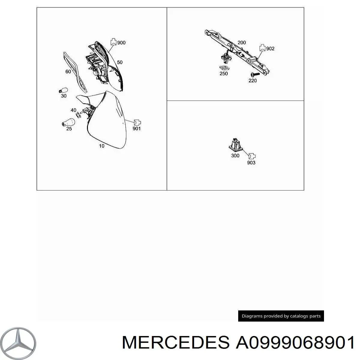 Lampara De Luz De Freno Adicional para Mercedes A (W177)