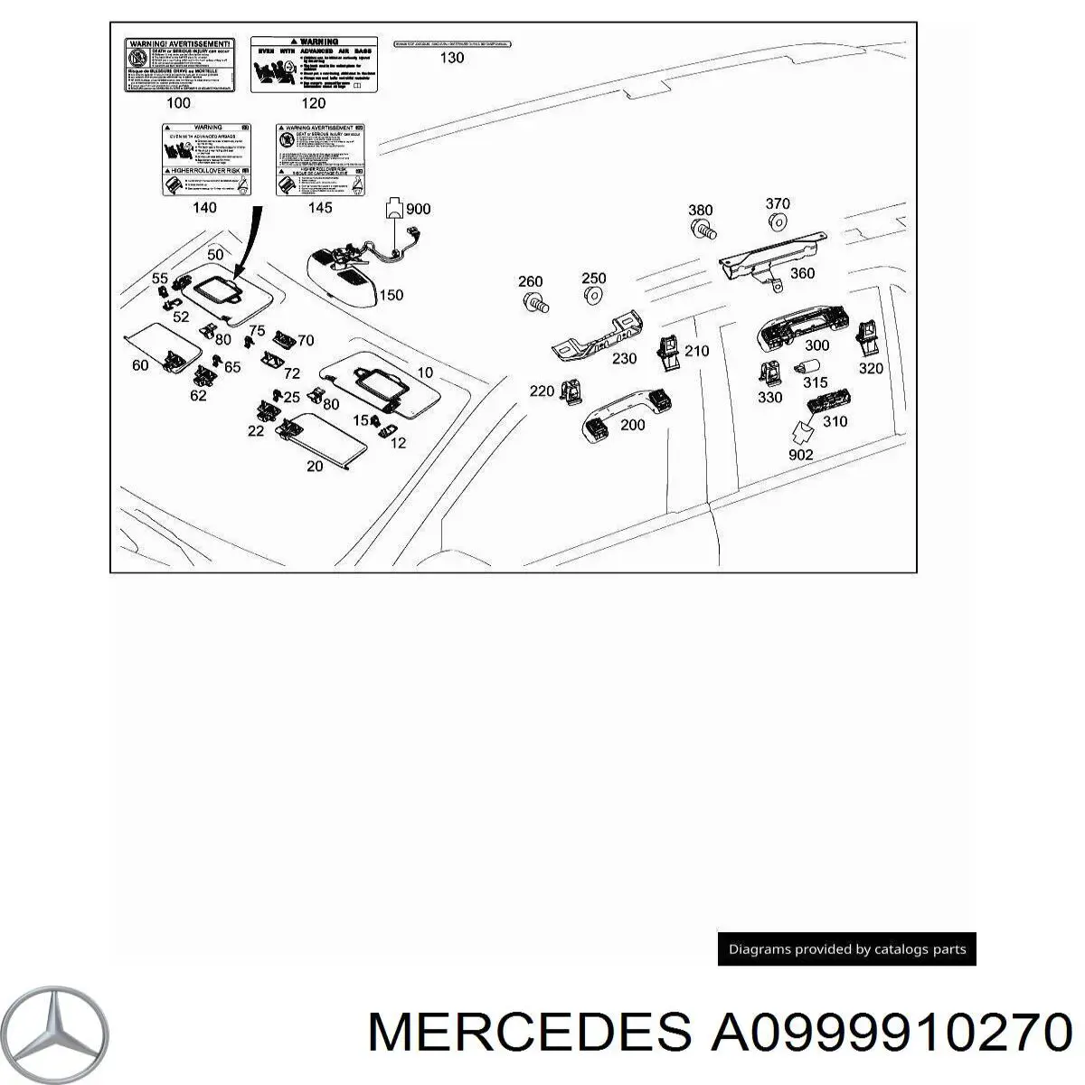  Mercedes A0999910270 precio, desde 4,17 EUR
