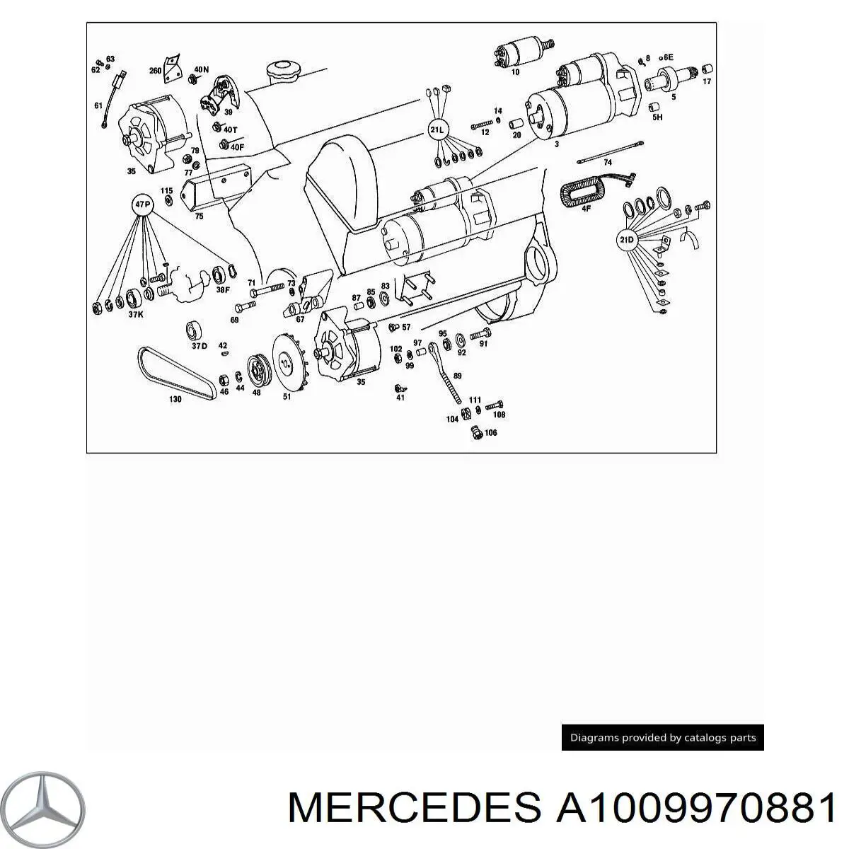  Mercedes A1009970881 precio, desde 10,53 EUR