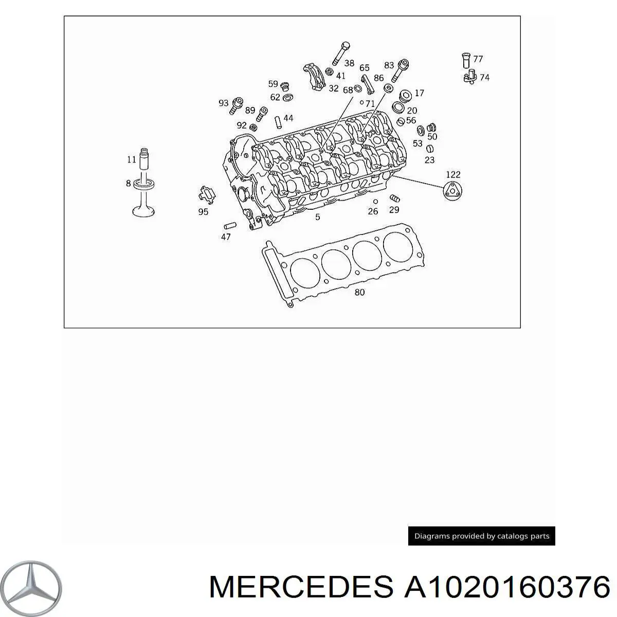  Mercedes A1020160376 precio, desde 3,86 EUR