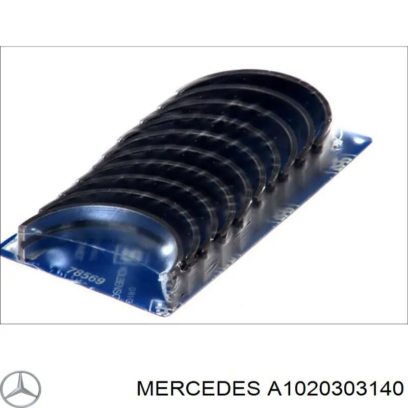 Comprar A1020303140 Mercedes Juego de cojinetes de cigüeñal, cota de reparación (+0,25 mm)