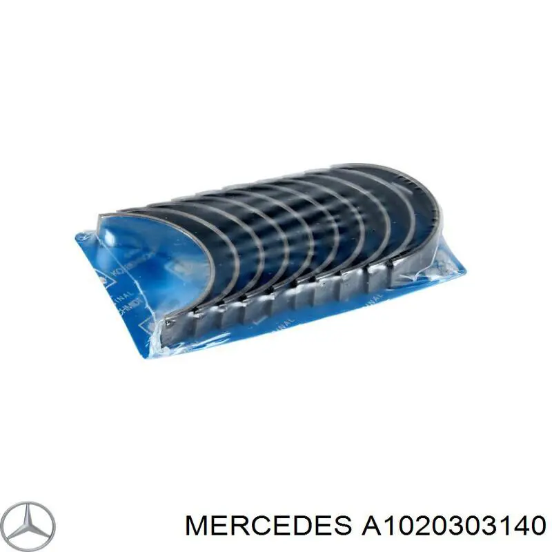 A1020303140 Mercedes juego de cojinetes de cigüeñal, cota de reparación +0,25 mm