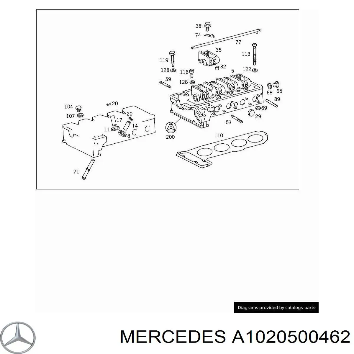  Mercedes A1020500462 precio, desde 40,86 EUR