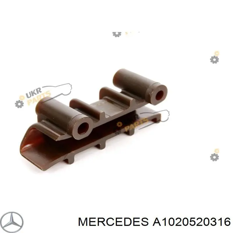 Carril de deslizamiento, cadena de distribución inferior para Mercedes E (C124)