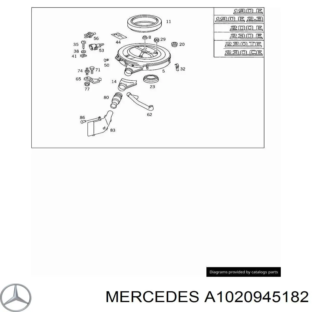  Mercedes A1020945182 precio, desde 107,90 EUR