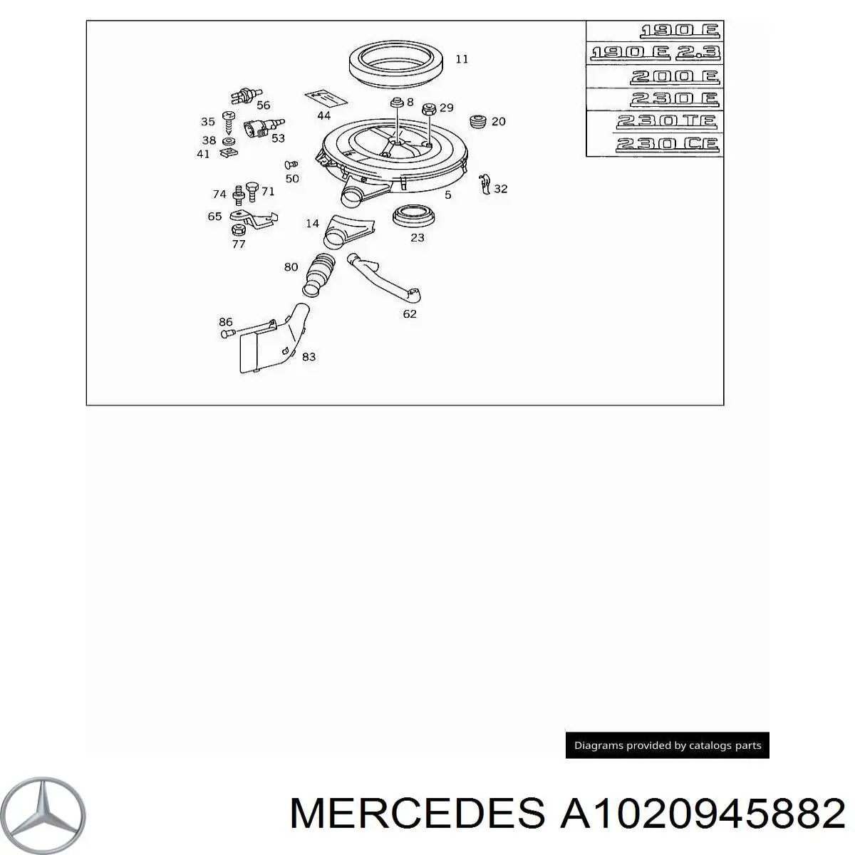  Mercedes A1020945882 precio, desde 9,46 EUR