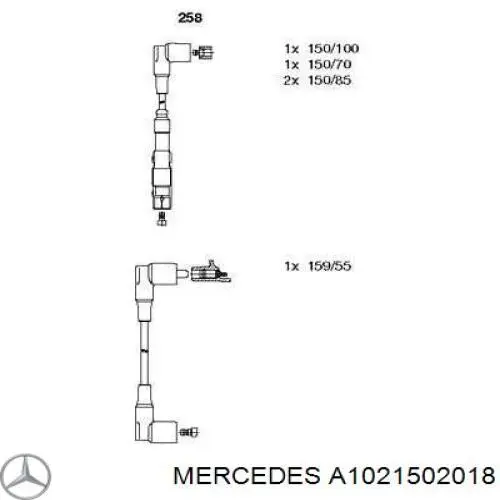 A1021502018 Mercedes juego de cables de encendido