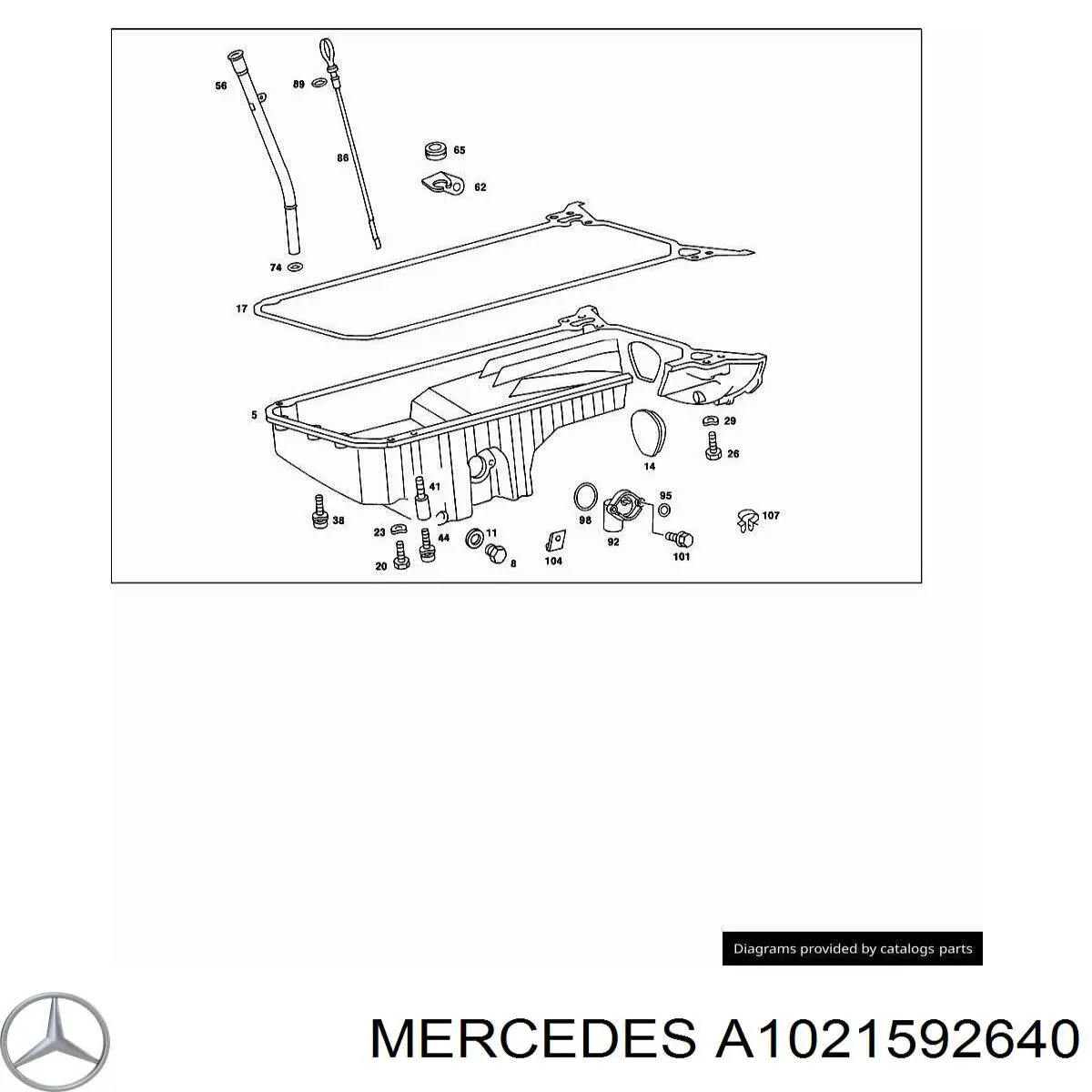  Mercedes A1021592640 precio, desde 13,13 EUR