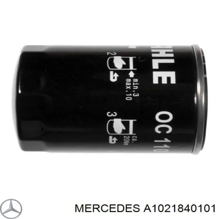 Filtro de aceite A1021840101 Mercedes