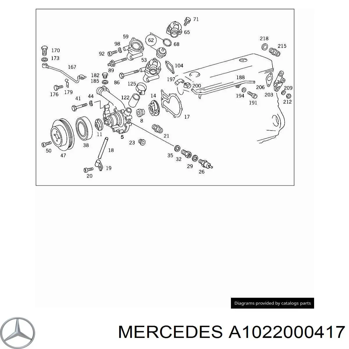 Tapa de termostato Mercedes A1022000417 precio, desde 6,10 EUR