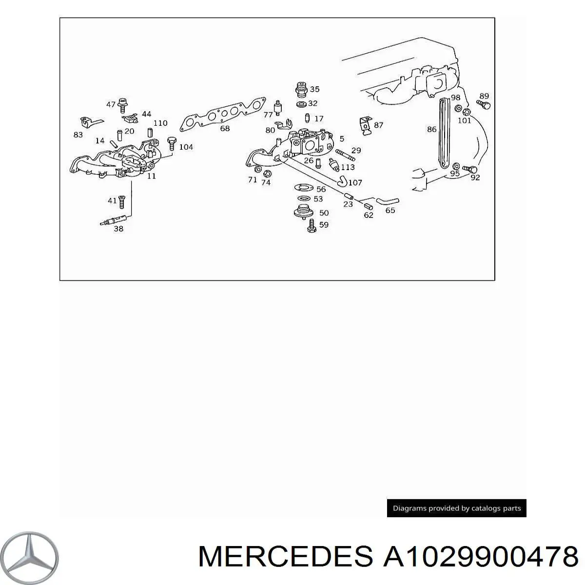  Mercedes A1029900478 precio, desde 5,96 EUR