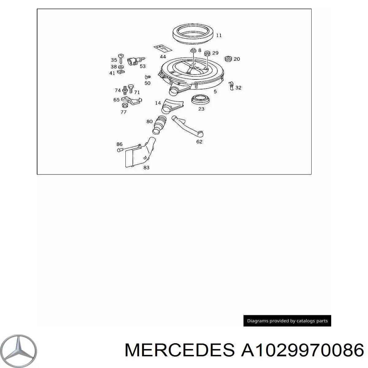  Mercedes A1029970086 precio, desde 5,22 EUR