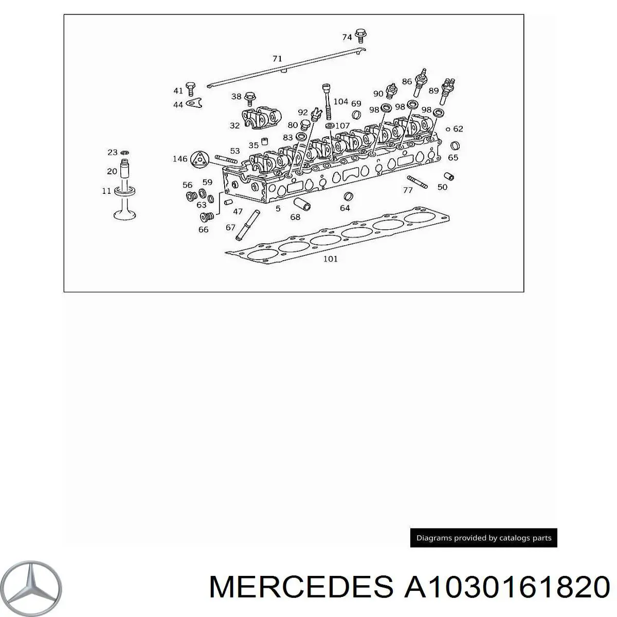 Comprar A1030161820 Mercedes Junta de culata