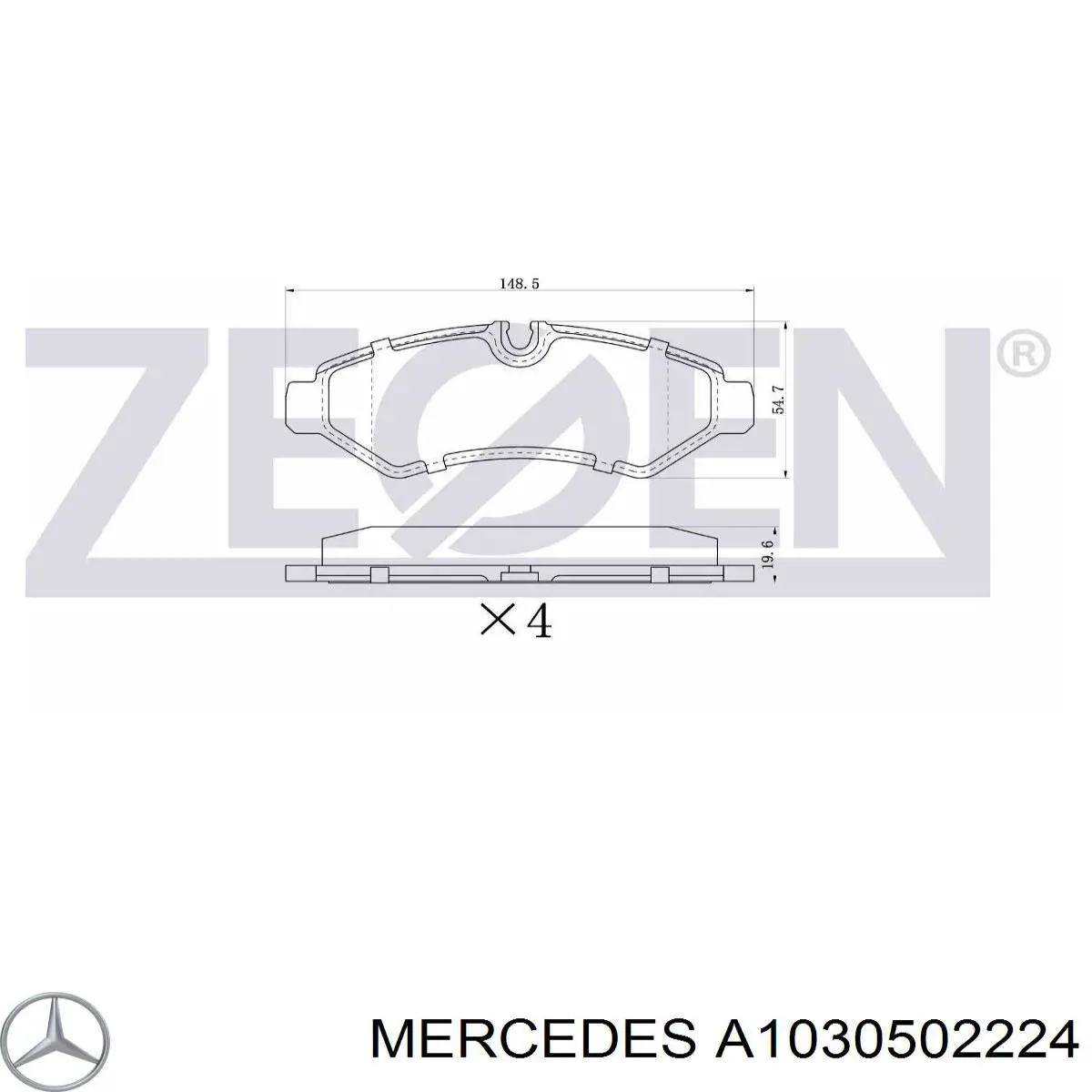 Guía de válvula de admisión A1030502224 Mercedes