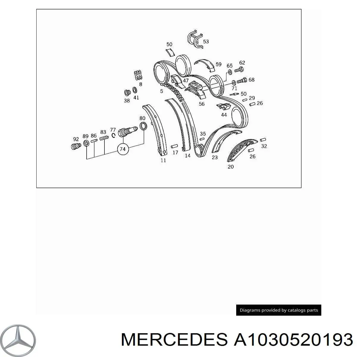  Mercedes A1030520193 precio, desde 4,08 EUR