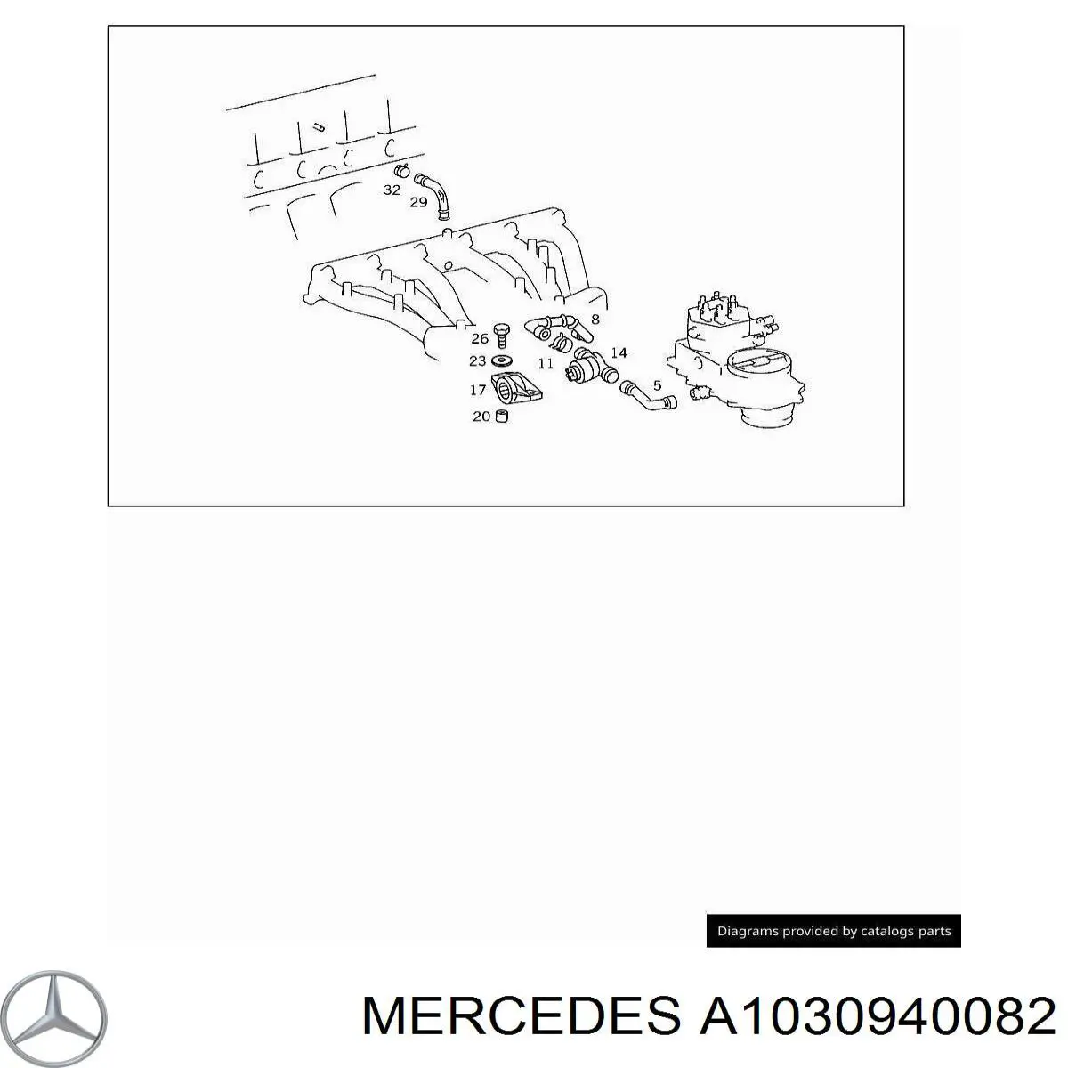 Comprar A1030940082 Mercedes Sistema de ventilación del cárter