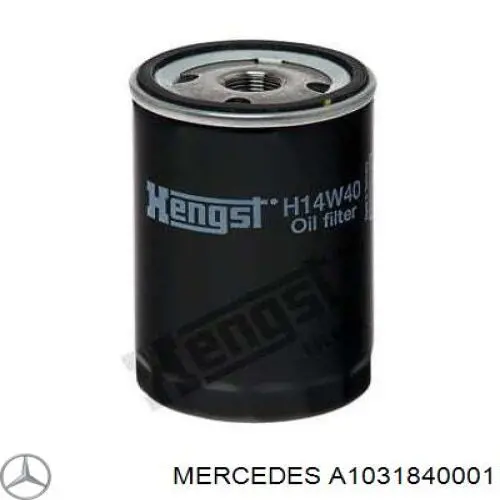 Comprar A1031840001 Mercedes Filtros de aceite