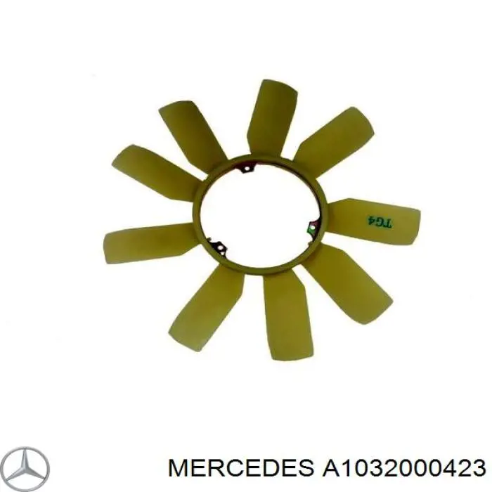 A1032000423 Mercedes rodete ventilador, refrigeración de motor