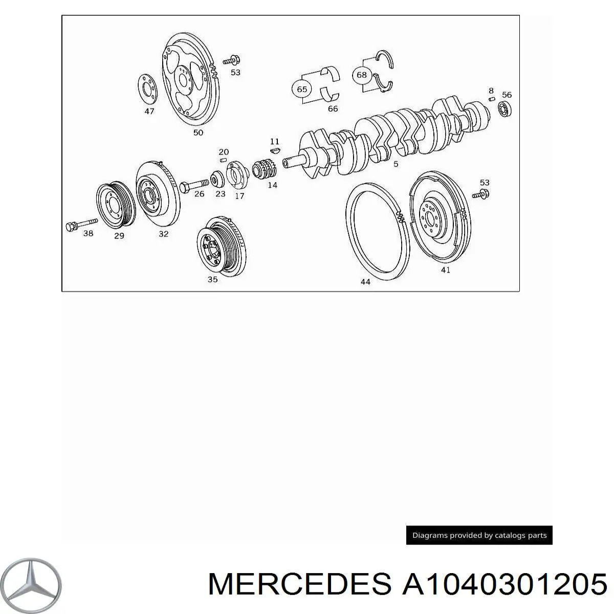 A1040301205 Mercedes volante motor