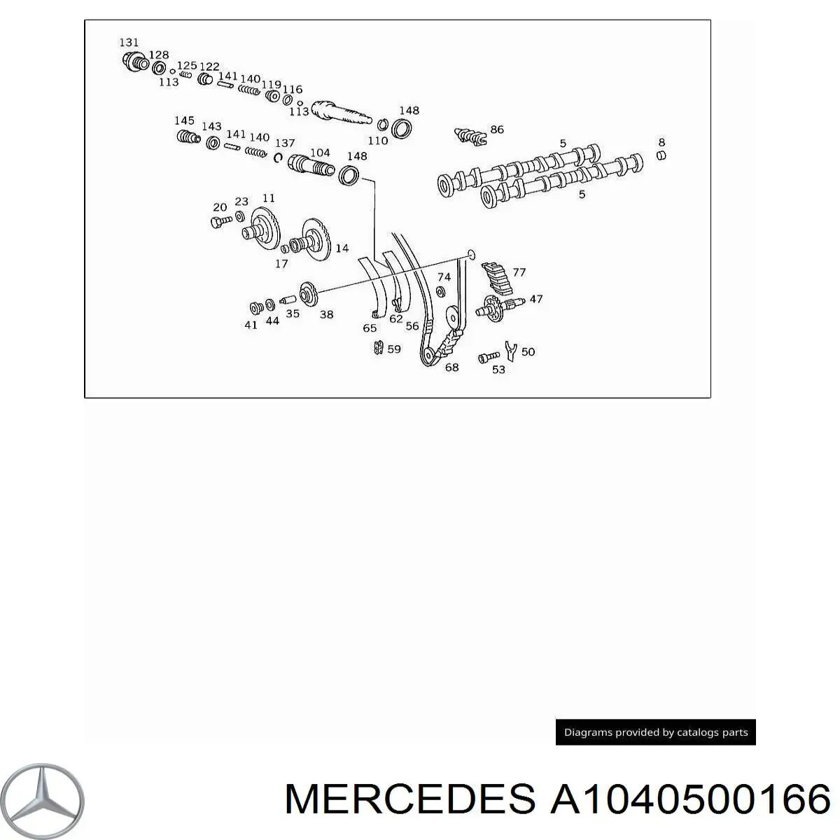  Mercedes A1040500166 precio, desde 25,03 EUR