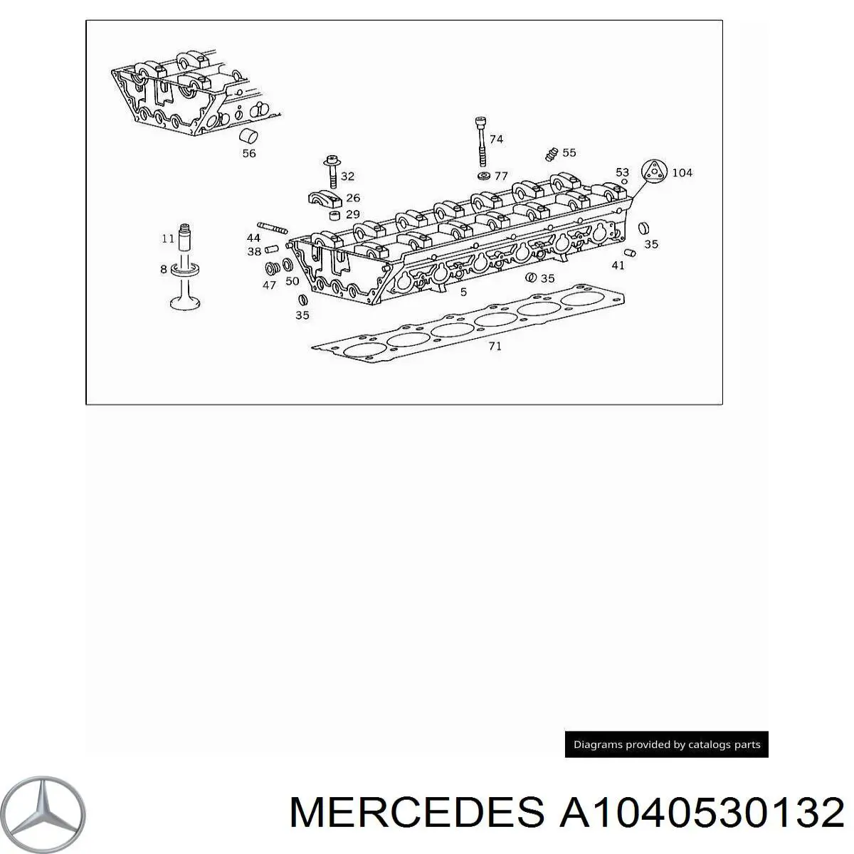 Placa de soporte, empujador de válvulas de escape para Mercedes E (S124)