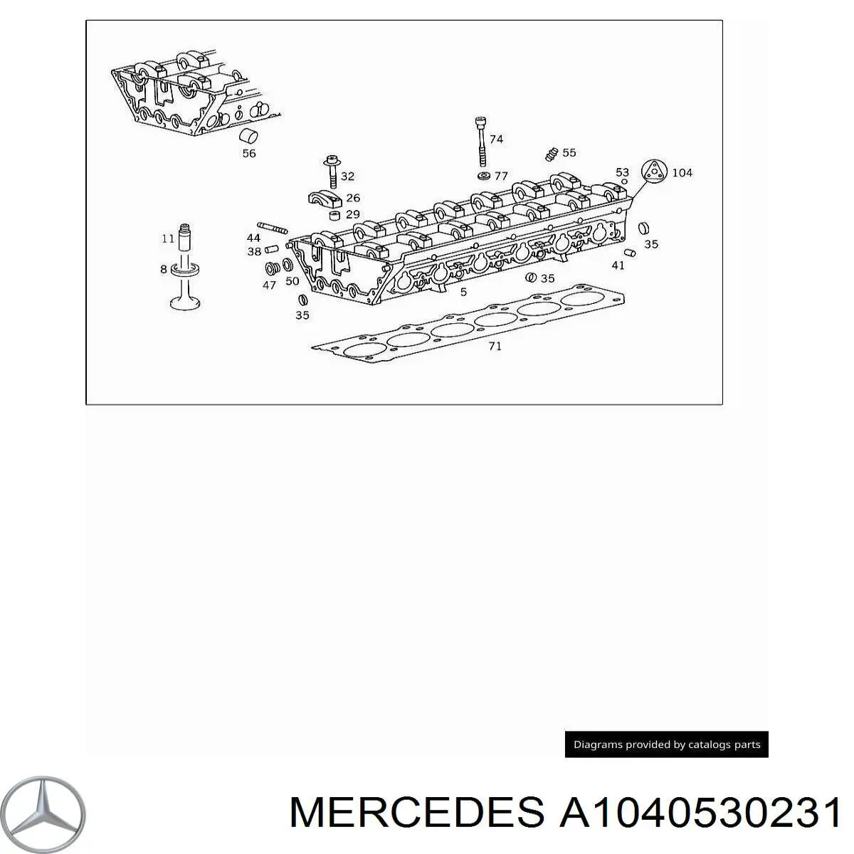 Placa de soporte, empujador de válvulas de admisión para Mercedes E (A124)