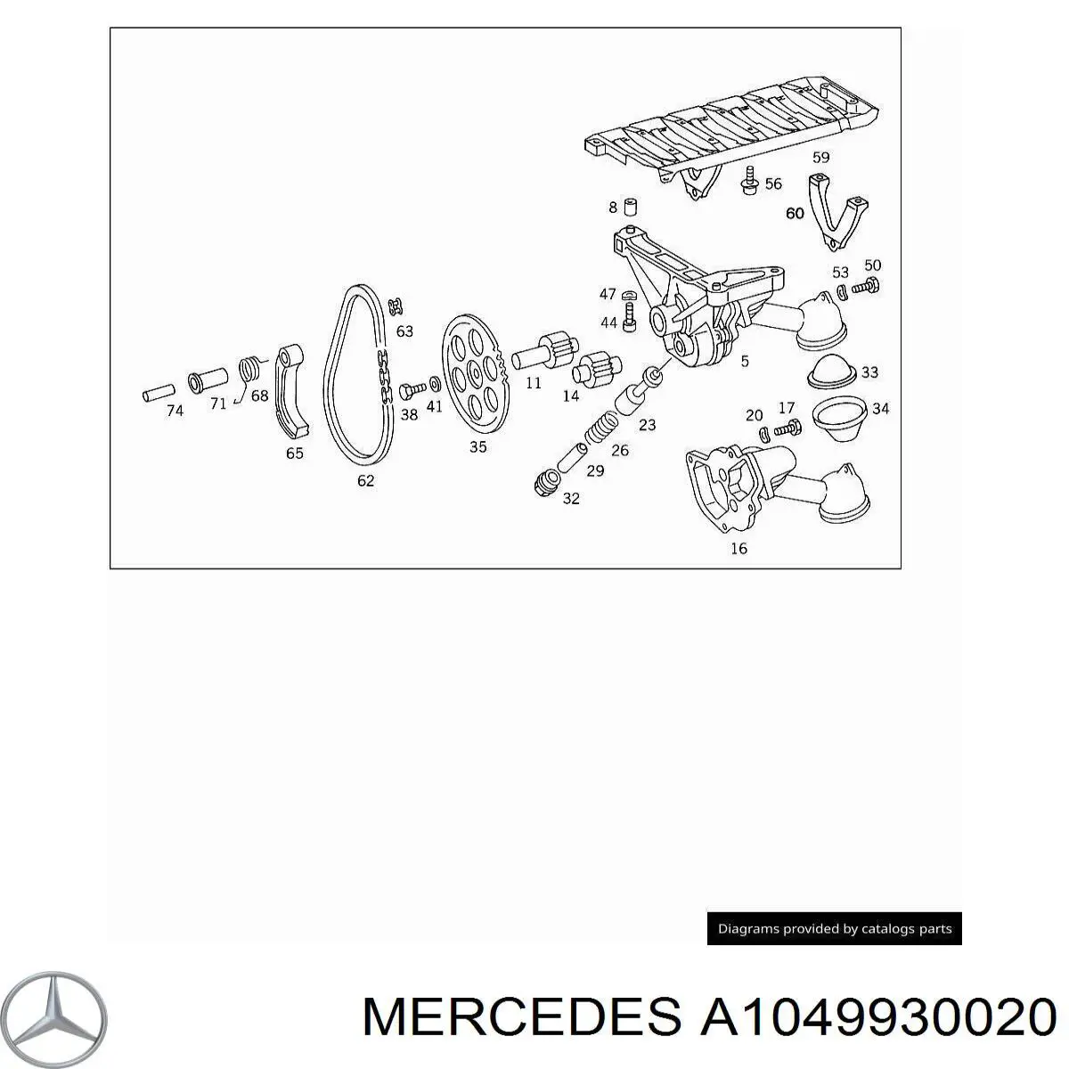  Mercedes A1049930020 precio, desde 7,38 EUR
