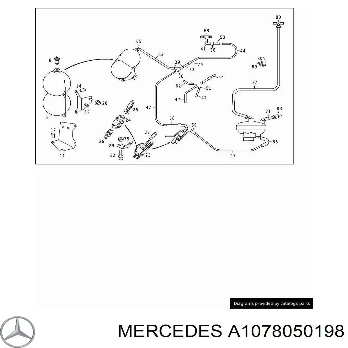  Mercedes A1078050198 precio, desde 8,56 EUR