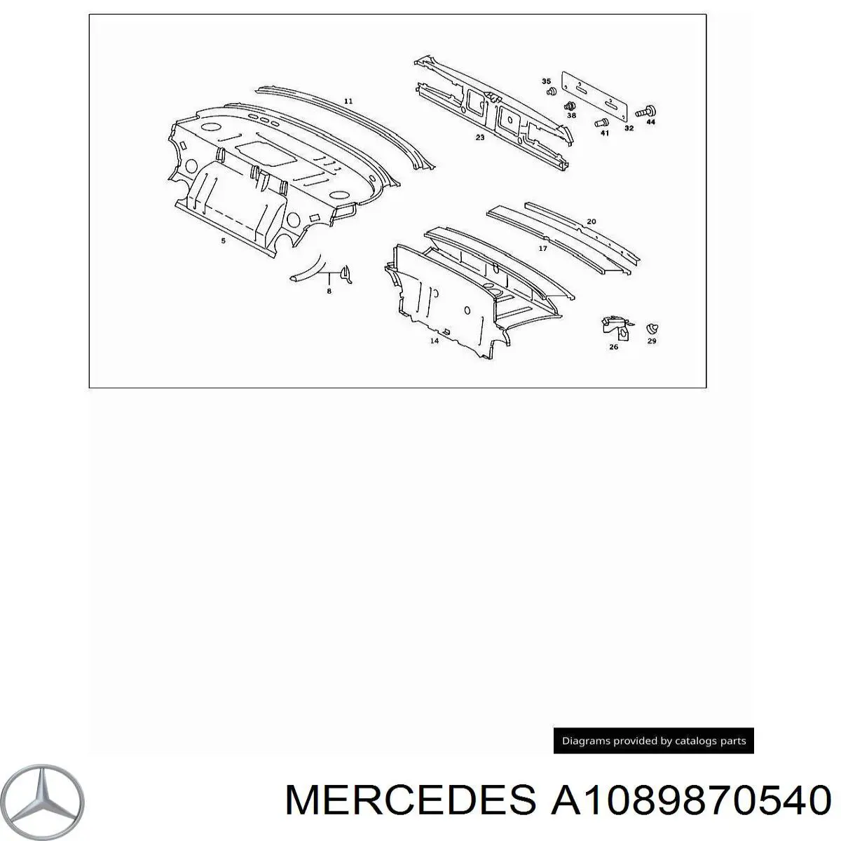  Mercedes A1089870540 precio, desde 13,61 EUR