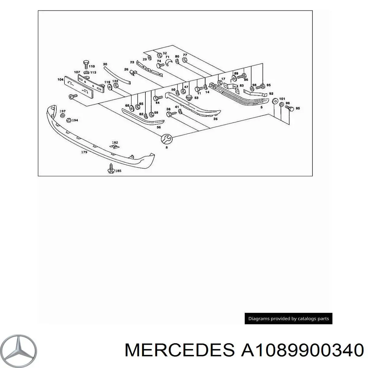  Mercedes A1089900340 precio, desde 10,16 EUR