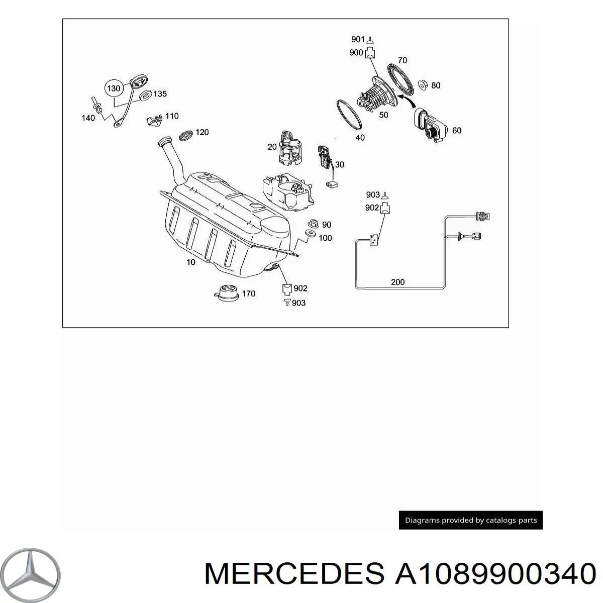  Mercedes A1089900340 precio, desde 10,16 EUR