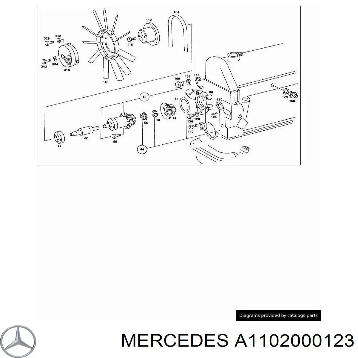 V30-90-1625 Vemo rodete ventilador, refrigeración de motor