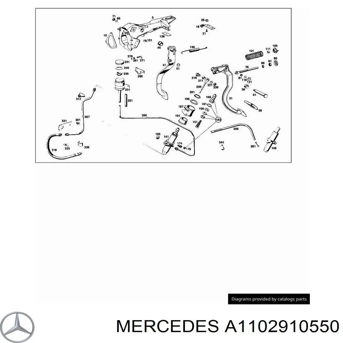 Casquillo del eje del pedal de embrague Mercedes A1242920050 precio, desde 2,93 EUR